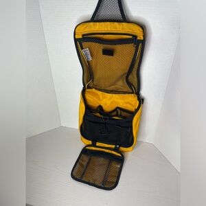 LL Bean yellow Hanging Toiletry cosmetic Bag